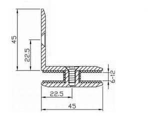 <span class=keywords><strong>Bord</strong></span> biseauté en laiton chromé C029BR support <span class=keywords><strong>de</strong></span> <span class=keywords><strong>douche</strong></span> mur à verre à 90 °, pince <span class=keywords><strong>de</strong></span> salle <span class=keywords><strong>de</strong></span> bain, robuste, résistant à la corrosion - Product Image 6