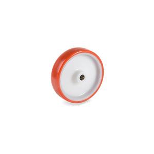 TELLURE ROTA - 603101 Roues d'injection en polyuréthane, polyamide 6 largeur de roue centrale 30mm, ø 80 mm (Qté 12) - Product Image 1