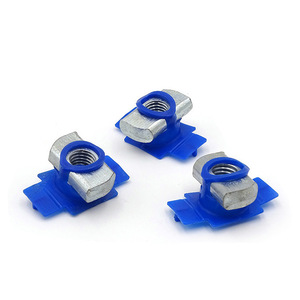 Wanqian Fasteners Wing Nuts M4 M24 Metric Galvanized Hex Head Spring Nut Photovoltaic Accessory Clip - Product Image 1