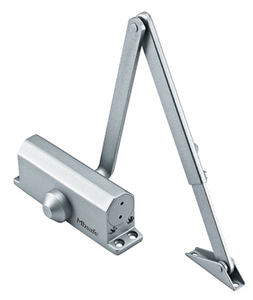 Porte battante manuelle en acier au design tropical moderne avec ferme-porte et finition verre pour usage intérieur et extérieur en milieu hospitalier - Product Image 6