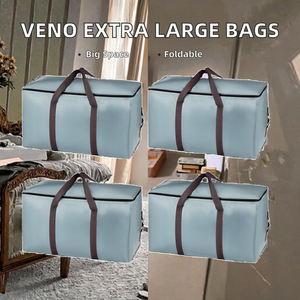 Set di Borse Pieghevoli VENO 40L Salvaspazio per Traslochi con Cerniere e Maniglie, Organizzatore Appendibile Resistente - Product Image 3
