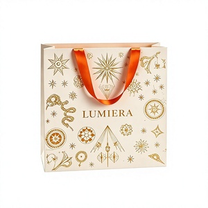 Premium Embossed Gold Foil Star Paper Gift <b>bags</b> Elegant Boutique Packing <b>Bags</b> For Apparel Cosmetic Jewelry Retail Store - Product Image 1