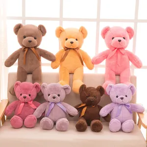 Hochwertige individuelle mehrfarbige weiche gefüllte Tierspielzeuge Teddybär als Geschenk