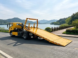 Camión de Remolque de <span class=keywords><strong>Plataforma</strong></span> Plana de 14 Toneladas, FAW Jiefang Tiger VH 4x2, <span class=keywords><strong>Plataforma</strong></span> Deslizante de 8.4m, Manual, Diésel, Vehículo de Recuperación en Caso de Avería - Product Image 4
