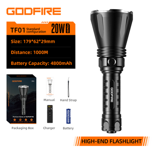 Đèn pin chiến thuật LED kim loại mạ cứng, sạc lại được, công suất cao, sáng mạnh, chống nước, tầm xa 1000M+ - Product Image 2