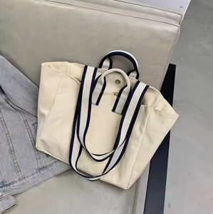 Sac en toile réutilisable, sac fourre-tout en toile de coton personnalisé avec logo, sac bandoulière de haute qualité - Product Image 6