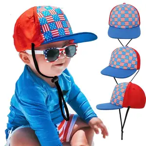 Topi Snapback Anak-anak Anti-UV Luar Ruangan Anak-anak Baru Musim Panas Topi Matahari Topi Pantai Pantai Topi Anti-percikan Air Cepat Kering