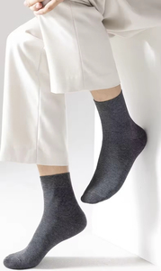 Calcetines de Negocios para Hombre de Algodón Puro Antibacterianos, Transpirables, Absorbentes de Sudor, de Alta Calidad para Otoño e Invierno - Product Image 5