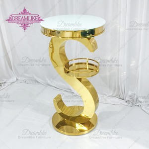 Pedestal comercial de acero inoxidable de alta calidad, diseño moderno de vidrio y metal para uso <span class=keywords><strong>en</strong></span> bodas y fiestas de hoteles - Product Image 2