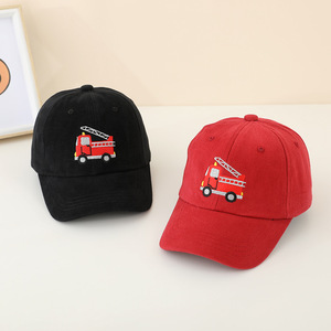 Mẫu Giáo Mũ Phim Hoạt Hình Xe Tải Cháy Thêu Mũ Chàng Trai Cô Gái Cô Gái Chất Lượng Cao Cap Nhà Máy Bán Buôn Trẻ Em Mũ Trẻ Em - Product Image 5