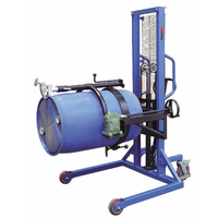 Tombereaux à tambour multifonctionnels 450KG Tambour en acier de 55 gallons 200L Tambours en plastique à rebord Équipement de levage Chariot élévateur hydraulique 400kg