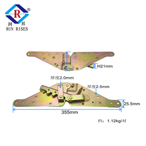 Canapé-lit Click Clack Charnière Charnières d'appui-tête de meubles Canapé en métal grand canapé-lit invisible - Product Image 5