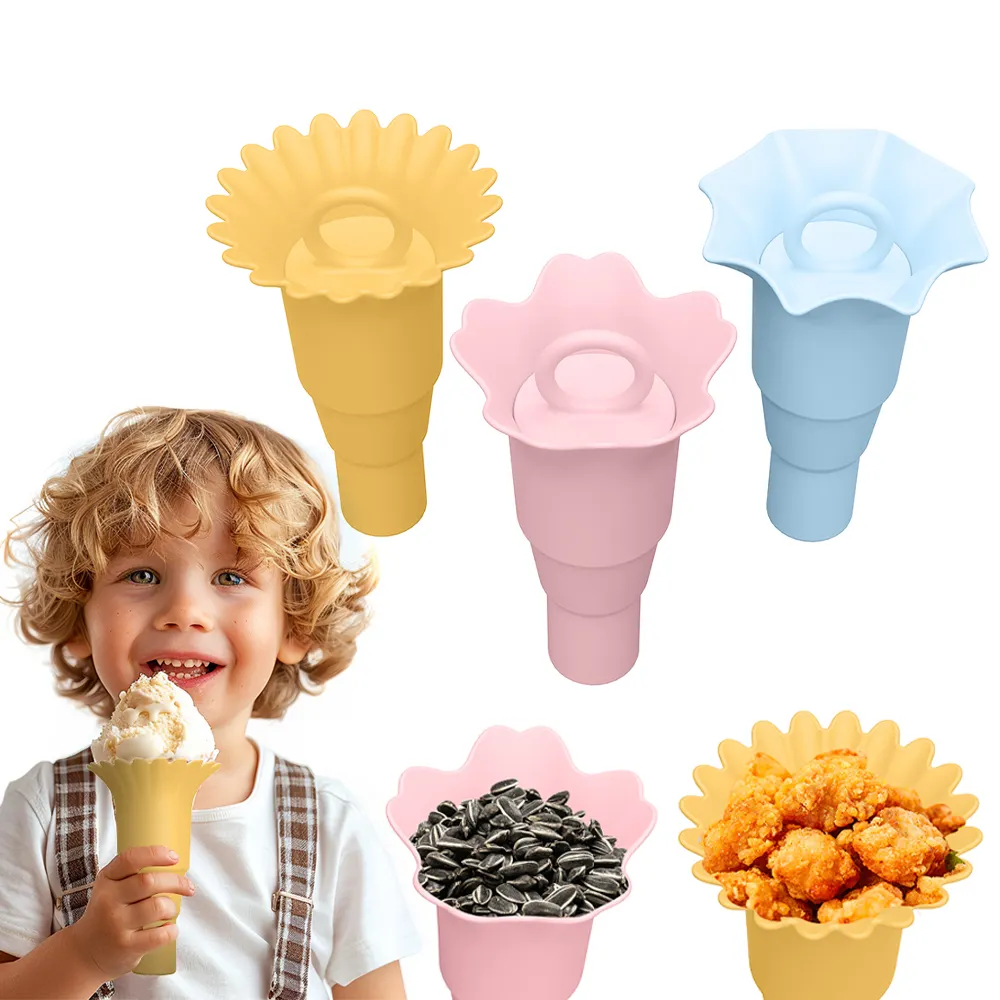 Support de cône de crème glacée en silicone de qualité alimentaire pour outils de crème glacée