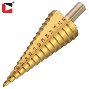 Lot de 3 forets étagés en acier rapide HSS revêtus de titane à diamètres multiples pour le perçage du métal - Product Image 4