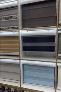 Stores verticaux Dreamy 80x180 cm en tissu, style romain, double couche, filtrant la lumière, installation latérale, pour fenêtre à battant, design moderne - Product Image 3