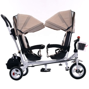 Two Seater Tricycle for Kids/two Seat Tricycle for Kids Three Wheel /<strong>twin</strong> Smart <strong>Trike</strong> for Baby Tricycle for Kids - Product Image 2