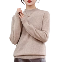Offre Spéciale d'hiver en gros en cachemire chaud de couleur unie pour femmes pull en tricot personnalisé de différentes couleurs motif printemps automne