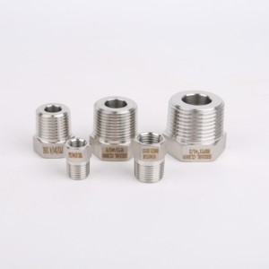 PT 1/2*1/8 316L thép không gỉ nữ/nam chủ đề giảm <span class=keywords><strong>bushing</strong></span> Ống thép không gỉ lắp Hex <span class=keywords><strong>Reducer</strong></span> Bush - Product Image 2