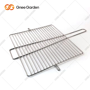 Facile à assembler Gril d'extérieur en acier corten cubique moderne léger portable avec support pour le camping - Product Image 4