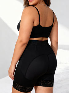 Shapewear sculptant les hanches à maintien ferme, en mélange de spandex fin, respirant et à séchage rapide, avec fermeture éclair, pour femme - Product Image 4