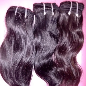 Derramamiento libre y libre de enredos remy cabello humano que teje mejor venta de materias primas de la extensión del pelo el templo pelos humanos - Product Image 1