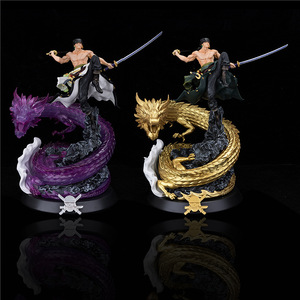 Figurine Roronoa Zoro de 35 cm, <span class=keywords><strong>One</strong></span> <span class=keywords><strong>Piece</strong></span>, figurine d'action d'anime, jouets pour adultes et enfants, manga, poupées de dessin animé, cadeau, modèle en PVC, décoration - Product Image 1