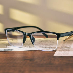 Óculos de leitura, meia armação, sem aro, para idosos, prescrição, ultra leve - Product Image 2