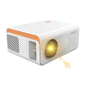 Everycom Outdoor Pico Min projektör LED desteği Full HD 1080P taşınabilir Mini projektör projektör için açık