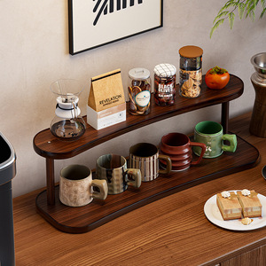 Tiered desktop <b>shelf</b> for home and bedroom use, displaying cosmetics, perfumes, and decorative items. Stepped storage rack with - Product Image 3