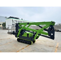 JOVOO S08C-Li Spider Aerial Work Platform Lithium Electric 10m Working Height Trailer with Hydraulic Auto-leveling Outrigger