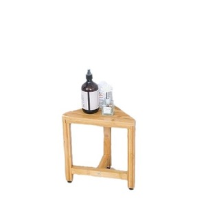 Tabouret de douche en bois 16,5D x 31L x 33,5H cm, banc de salle de bain imperméable pour le rasage des jambes et les soins des pieds - Product Image 2