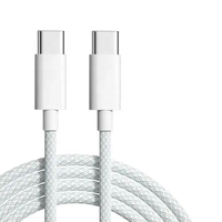 Câble de charge rapide tressé Weview Type C à C USB 5A Chargeur rapide en cuivre pur pour iPhone et ordinateur