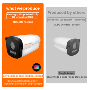 4MP 5MP 방수 IP66 실외 POE 네트워크 풀 컬러 야간 투시경 보안 IP 카메라 총알 카메라 CMOS 센서 메모리 카드 - Product Image 3