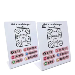 <span class=keywords><strong>NFC</strong></span> tap để thanh <span class=keywords><strong>to</strong></span>án hoặc quét để đặt hàng menu 13.56MHz không tiếp xúc <span class=keywords><strong>NFC</strong></span> đứng hiển thị menu bảng nhãn dán thẻ để đặt hàng nhanh chóng - Product Image 5