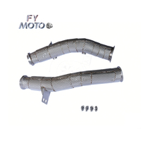 Tuyau d'échappement pour Mercedes-Benz C43 E43 et C400 C450 Moteur M276 avec bouclier thermique LHD