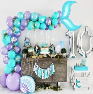 36-Inch Printed S Foil <b>Balloon</b> with <b>Mermaid</b> Tail Design-Single Unit for Birthday Baby Shower Gift Toy - Product Image 5