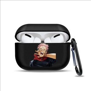 Étui pour <span class=keywords><strong>AirPods</strong></span> Jujutsu 1 2 3 <span class=keywords><strong>Pro</strong></span> avec logo personnalisé imprimé sur TPU mat - Product Image 1