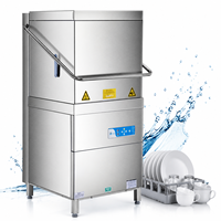Lave-vaisselle industriel à capot relevable haute performance pour la restauration