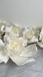 Instalación Artística de Papel Gigante Realista J-029 para Bodas, Decoración de Fondo para Eventos a Gran Escala, Flor Gigante - Product Image 3