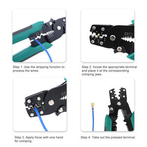 Mini 170mm HS-202B outil <span class=keywords><strong>pince</strong></span> <span class=keywords><strong>tuyau</strong></span> en acier presse à froid <span class=keywords><strong>pince</strong></span> câblage Terminal coupe téléphone prise <span class=keywords><strong>pince</strong></span> à <span class=keywords><strong>sertir</strong></span> - Product Image 6