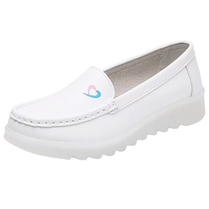 Hospital Woman Nurse Shoe Platform <strong>Loafers</strong> <strong>Lady</strong> <strong>White</strong> Nursing Work Shoes Soft Sole - Product Image 1