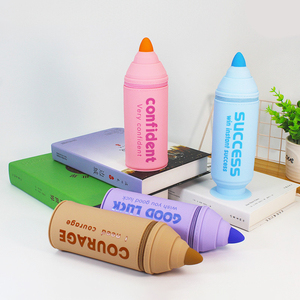 กล่องใส่ดินสอทรงกระบอกซิลิโคนแบบใหม่มาแรง พร้อมซิปสำหรับเด็ก - Product Image 2