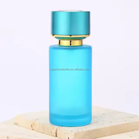 Botol Kemasan Makeup Mewah Label Pribadi Kustom Warna Matte Isi Ulang Botol Kaca Parfum Kosong 50ml