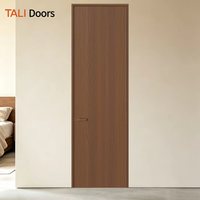 Pintu Kayu Aluminium WPC Tahan Air yang Dapat Disesuaikan, Laris Manis, Harga Pabrik untuk Apartemen Utama, Ruang Tamu/Dapur/Kamar Mandi