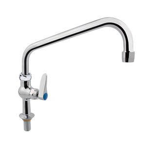 Robinet de cuisine moderne en laiton massif chromé, robuste, avec cartouche en céramique pour un lavage facile des légumes et de la vaisselle - Product Image 1
