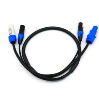 Câble combiné Powercon et XLR 3x1.5 DMX Powercon/Xlr Câble combiné d'alimentation 1m 2m 3m 5m 10m pour l'éclairage de scène
