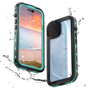 Funda Protectora 360 para iPhone 14 Pro Max, Resistente a Impactos, Sumergible hasta 33 pies, IP68, con <span class=keywords><strong>Carga</strong></span> Inalámbrica, Color Rojo Pimienta - Product Image 1