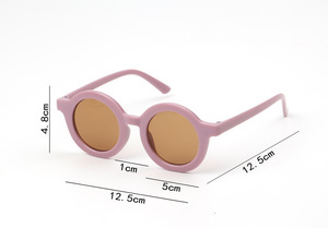 Enfants lunettes de soleil garçons et filles personnalité <span class=keywords><strong>2022</strong></span> mode plus récent cadre rond meilleur <span class=keywords><strong>prix</strong></span> belles lunettes de soleil - Product Image 6