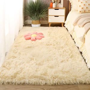 Commercio all'ingrosso moderno tappeto rosa soffice in poliestere con la macchina fatta Super capelli lunghi colore solido Shaggy <span class=keywords><strong>per</strong></span> il soggiorno del bambino - Product Image 4