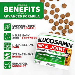 Suplemento Masticable para Perros con Glucosamina, Condroitina y Omega 3 para la Salud de las Articulaciones y Cadera, con Fórmula Avanzada para la Movilidad - Product Image 4